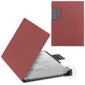 CoBak Premium Magnetic Case for 11.8" Remarkable Paper Pro 2024 Released, Smart Auto Sleep/Wake Book Folio Cover with Corner Protection and Pen Holder Strap, Wine Red
