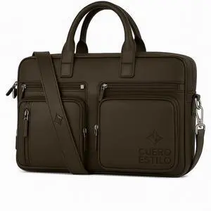 Cuero Estilo Premium Leather Laptop Bag - Handcrafted Floater Leather, 15-inch Laptop Sleeve, Multipurpose Work & Travel Bag - Durable, Stylish.