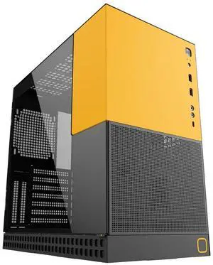 Geometric Future M4 King Arthur White mid/Mini Tower, E-ATX/ATX Gaming Case, Glass/ 1.2mm Steel, Vertical Air Tunnel Design, Type C, 360/240 Radiator, Vertical GPU Mount, GEO-M4-KAW(PC Case ONLY)