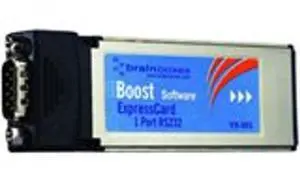 Brainboxes VX-001 1 Port RS-232 Serial Express Card - 1 x 9-pin DB-9 Male RS-232 Serial (Pack of 10)