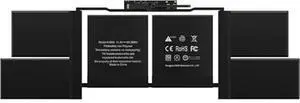 BNDeluxe A1953 Battery A1990 MacBook Pro Battery Replacement for MacBook Pro 15 Inch A1990 (Mid 2018 2019) EMC 3215 3359 MV902LL/A MV912LL/A MV922LL/A MV942LL/A MV952LL/A MV962LL/A LL/A 84.36Wh 11.4V
