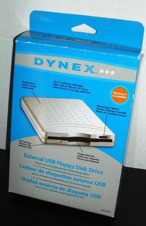 Dynex External USB Floppy Disk Drive DX-EF101 (1.44MB)