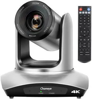 Chameye 4K HDMI PTZ Camera 20x Optical Zoom with HDMI/USB3.0/IP/PoE for Video Conferencing, Live Worship, YouTube OBS vMix OBS Live Streaming Camera - C420