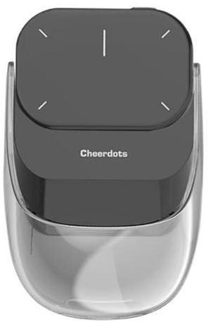 Cheerdots2 Bluetooth Detachable Air Mouse Touchpad Mouse with Voice Recording, Presentation Clicker Wireless Presenter Presentation Remote with Laser Pointer for Mac, Windows (Recording, Black)