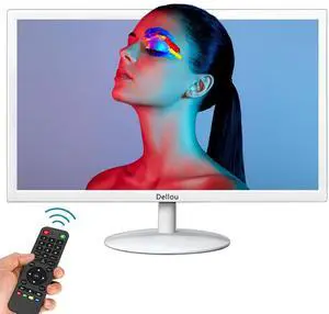 Elweyoo 22 inch CCTV White Monitoring Display Screen Security Camera Monitor Multi-Function Interface HDMI, AV, BNC, VGA, USB, PC Input Computer LCD Monitors 1920x1080 Full HD