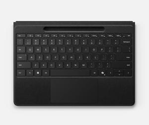 Microsoft Surface Pro Flex Keyboard With Pen Storage Alcantara keyboard for Surface Pro Copilot+ (11th Edition), Pro 9 and 8, Windows 11 Copilot+ PC, Black
