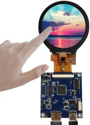 FanyiTek 2.1 inch 480X480 IPS MIPI 300nit Circle LCD Touch Screen and 40 pins Controller Board