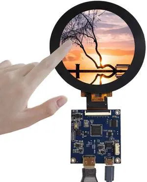 FanyiTek 2.8 inch 480X480 IPS MIPI 330nit Circle LCD Touch Screen and 40 pins Controller Board,