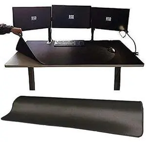 [60" x 30"] Extra-Large Mouse Pads, Gaming mat - Enhance Gaming Experience with The Massive Battle mat, Waterproof, Easy-Clean, and Lint-Free, Desk mat Perfect for PC Game Tables (Black, 4XL)
