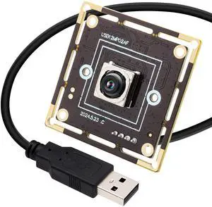 IFWATER PDAF USB Camera Module 12MP 300ms Fast Autofocus 4K Webcam Module High Speed 3000P 15fps 1080P 60fpswith 65 Degree No Distortion Lens Cam Plug and Play for Raspberry Pi Windows Mac OS