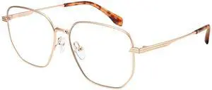 Women Retro Hexagonal Blue Light Glasses Metal Fashion Men computer Anti blue light(Matte gold)