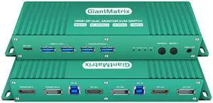 Dual Monitor kvm Switch displayport Hdmi