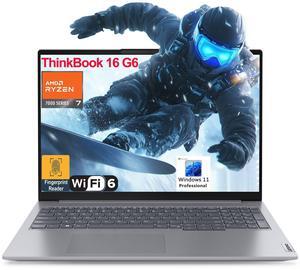 Lenovo ThinkBook 16 G6 16" FHD+ Laptop Computer, AMD 8-Core Ryzen 7 7730U (Beat i7-1360P), 32GB DDR4 RAM, 1TB PCIe SSD, WiFi 6, Bluetooth 5.3, Type-C 3.2, Fingerprint Reader, Windows 11 Pro, AZ-XUT
