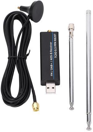 RTL SDR Receiver Full Band Aluminum Enclosure and 2 Antennas Receiver Radio Receiver Software Defined Radio (100kHz-1.7GHz)