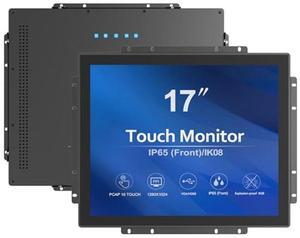 GreenTouch Outdoor High Brightness 1000 Nits 17 Inch Open Frame Interactive Industrial Capacitive Touchscreen Monitor