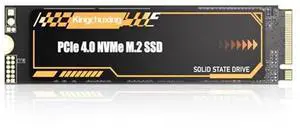 Kingchuxing 1T M.2 2280 NVMe SSD Internal Solid State Drive - PCIe 4.0 Gen 4x4 - Up to 7300 MB/s, SSD with Heatsink, Suitable for PlayStation 5 Enthusiasts, IT Professionals