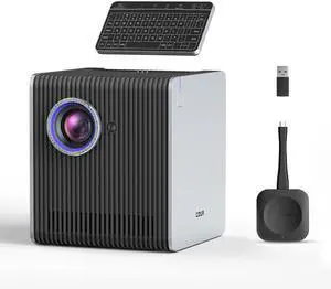 StarryHub Video Conferencing System 2024 Edition, 2200 ANSI Lumens Conference Room Projector + HD 1080P Conference Room Camera with Auto Framing + 6 AI-Driven Microphones + Conference Speakers