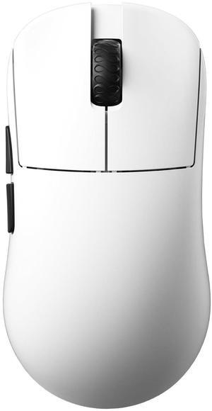 Lamzu Inca Gaming Mouse, 8K Polling Rate, Optical Switches, TTC Encoder, Paw3950 IC, Nordic 52840 MCU, Symmetrical high-Hump, Recommended for Claw-Grip Gamers, 8K Dongle Included (White)