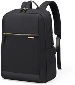 GOLF QUALITY Laptop Backpack for Women - Business Travel Anti Theft Laptop Bag Backpack Water Resistant College Computer Backpacks for Men Women Fits 14Inch Notebook (Black)