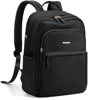 GOLF QUALITY Travel Backpack for Women Personal Carry On Bag Business Weekender Hiking Multilayer Laptop Bag,16 Inch,Black