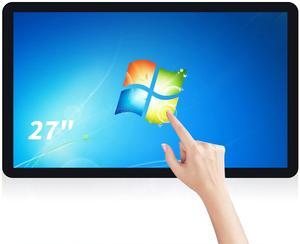 TouchWo 27 inch Touch Screen PC Monitor, Intel i5, 4GB RAM, 128G SSD, 16:9 FHD 1080P, Windows 10, Smart Board for Classroom, Meeting & Home, USB, VGA & HD-MI Monitor