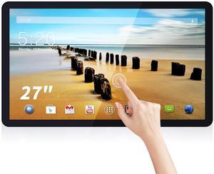 TouchWo 27 inch Android 12 Touchscreen Monitor Tablet, 16:9 FHD 1080P, WiFi & BT, Built-in Speakers, RK3588 4GB RAM & 64GB ROM, Smart Board for Classroom, Meeting & Game