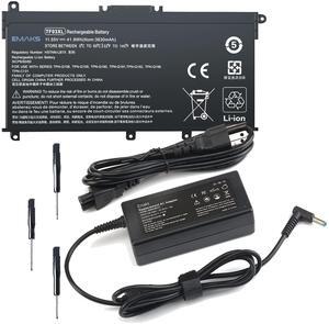 TF03XL Battery and 45W Charger for HP Pavilion 15-CC 15-CD 14-BK:15-cc154cl 15-cc060wm 15-cc152od 15-cc055od 15-cd040wm;17-AR007CA 17-AR050WM 920046-121 421 541 920070-855 HSTNN-IB7Y LB7J LB7X UB7J