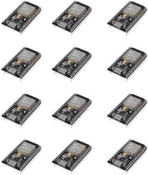 12 Packs ESP32-DevKitC-32 Development Board modules(ESP-32D,ESP-32 CP2012 USB C with 38 pins),Supporting STA/AP/STA+AP,with WiFi+Bluetooth Dual-core and Type-C Interface.