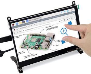 FREENOVE 7 Inch HDMI Touchscreen Monitor for Raspberry Pi 5 4 Jetson Nano PC (No Shell), 1024x600 Pixel IPS Display, 5-Point Touch Capacitive Screen