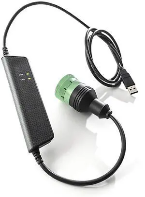 KVASER Leaf Light HS v2 J1939-13 Type II Single-Channel USB-CAN PC Interface,CAN Access J1939-13 Type II Connector (Green)