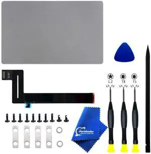 iPartsleader Trackpad with Flex Cable Compatible for MacBook Pro Retina 13.3" A2251 Touchpad Replacement and Tool kit EMC 3456 Early 2020 661-16096 (Space Grey)