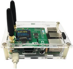 Yyiikee Duplex DMR D-Star YSF Hotspot Ethernet WiFi Voice Modem Support UHF VHF Fusion Antenna Raspbery P Model 2B Two Colors OLED 2 TimeSlots