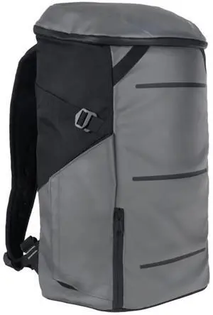 KULKEA ELAA Upright Daypack - Premium Commuter Backpack with Laptop Compartment, USB Charging Port, Magnetic Water Bottle Pocket - Top Loading Work Backpack - 20L Carry-On Travel (Gravel/Black)