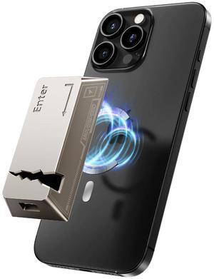 MOVE SPEED 512GB Portable SSD with Apple Find My Tracking & Magnetic Suction -- 2060MB/s Read, iPhone 15/16/PC Compatible, Zinc Alloy Ultra-Light Design