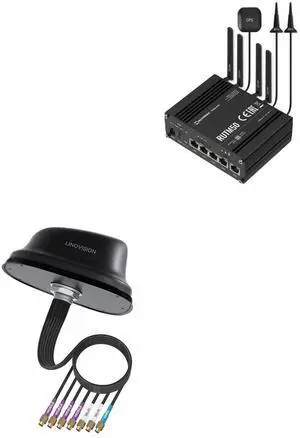 Teltonika RUTM50000000 Industrial 5G Cellular Router and 5G LTE MIMO Combo 7-in-1 Antenna
