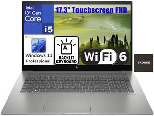 2023 HP ENVY 17 17.3" Touchscreen FHD Business Laptop Computer, 13th Gen Intel 14-Core i5-13500H (Beat i7-12650H), 32GB DDR4 RAM, 1TB PCIe SSD, WiFi 6E, BT 5.3, Backlit Keyboard, Windows 11 Pro, BROAG