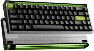 MelGeek MADE68 Ultra Wired Keyboard, Hall Effect Magnetic Switch Gaming Keyboard, 65% Compact Rapid Trigger, Hot-Swappable, RGB Snap Tap & Adjustable Actuation, Online HIVE Custom, Aluminum Case-Green