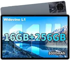 ODEA Tablet 11 Inch, S11 Android 14 Tablets with 256GB ROM, 1920x1200 FHD+, 8000mAh, 8 Core CPU T606, Widevine L1, 5G WiFi, 13MP+5MP, GPS