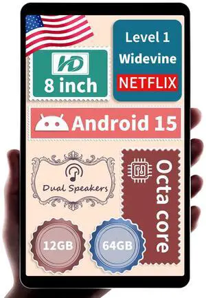 HAOVM [(2025 Android 15 Tablet M8 Tablet 8 inch,8 core CPU, 12GB+64GB,2TB Expandable, HD IPS Display, Wi-Fi 6, BT5.4, 5MP+8MP Camera, 5100mAh Large Battery, Widevine L1, Black HAOVM [(2025 Android 15 Tablet M8 Tablet 8 inch,8 core CPU, 12GB+64GB,2TB Expandable, HD IPS Display, Wi-Fi 6, BT5.4, 5MP+8MP Camera, 5100mAh Large Battery, Widevine L1, Black