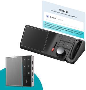 HiDock H1E AI Meeting Voice Recoder & Conference Speakers with Microphone, Auto Recording, Transcribe, Summary, 57 Languages and 21+ Templates, Wireless Earphone for Meeting/Calls/Video