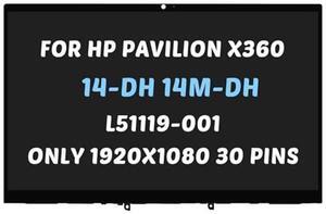 L51119-001 Replacement for HP Pavilion x360 14m-dh 14-dh 2-in-1 Series 14m-dh0xxx 14-dh2051wm 14m-dh1001dx 14m-dh0001dx 14m-dh0003dx Full HD 1920x1080 14.0" LED Display LCD Touch Screen Assembly