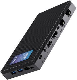MeLE QuieterDL Fanless Mini PC 2.5Gb Dual LAN N100(up to 3.4GHz) 8GB RAM 256GB Storage Micro PC Small Form Factor PC USB-C HDMI2.0+DP1.4 Triple Display Desktop Computers for Astrophotography