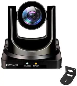 AVKANS NDI Camera, 20X Optical AI Auto Tracking PTZ Camera with Simultaneous HDMI/3G-SDI/IP Streaming for Church Video Production School Events Worship(NDI Approved by Newtek Officially)