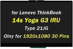 5D10S39954 5D10S39955 5D10S39957 5D10S39956 Replacement for Lenovo ThinkBook 14s Yoga G3 IRU Type 21JG LCD Display 14.0" 60HZ 30 Pins 1920x1080 LED Touch Screen Digitizer Assembly with Bezel