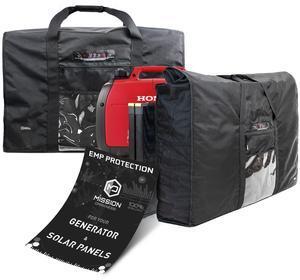 Mission Darkness EMP Protection Faraday Bag Collection Includes Military-Grade XL Faraday Bags for Generators and Solar Panels // RF Shielding, EMP/CME Protection, Preparedness, Security
