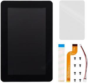 Pi Touch Display 2, Late 2024 Release - 7" HD Touchscreen, 720x1280, 5-Finger Capacitive Touch, Anti-Glare, Compatible with All Pi Models Except Zero and Pico, Includes Free Screen Protector