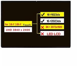 16.0" Digitizer Assembly M51676-1J0 for HP Spectre x360 2-in-1 16-F 16T-F 16-f1023dx 16-f2023dx OLED Touch Screen Replacement UHD 3840 x 2400 4K 40 Pins (Not for 3k LED LCD)