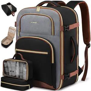 LOVEVOOK Travel Essentials Carry on Backpack 40L Travels Backpack for Women,Waterproof TSA Personal Item Travels Bag Airline Flight Approved,Large Carry on Luggage Laptop Backpack with Packing Cubes
