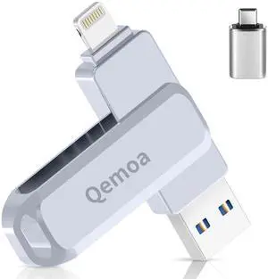 MFi Certified Photo Stick for iPhone USB Flash Drive (Gray, 512GB)