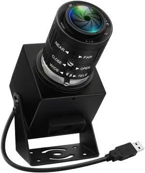 IFWATER USB Camera 48MP Webcam 8K Ultra HD USB Webcam 3.6-10mm 3X Manual Zoom Lens for Computer Lightburn Close up Cam for Laser Engraver Plug and Play for Document Scanning Face Recognition